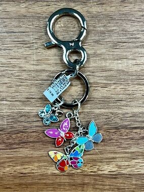 Brighton Forever Butterfly keychain purse charm